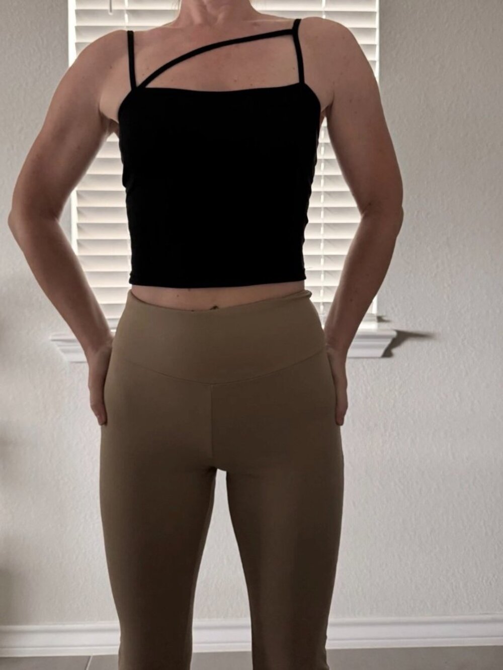 Very sexy nude flare leggings, size S - Picture 4 of 4